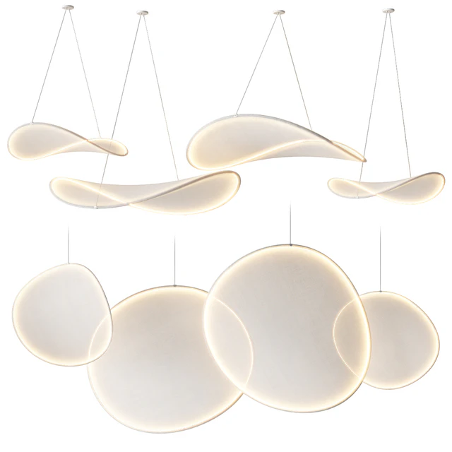 IIII 09 LED fabric pendant lamps — Скачать