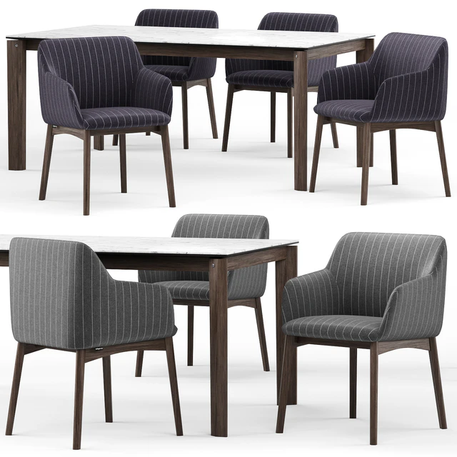 Elle chair and Alpha table - Calligaris — Descargar