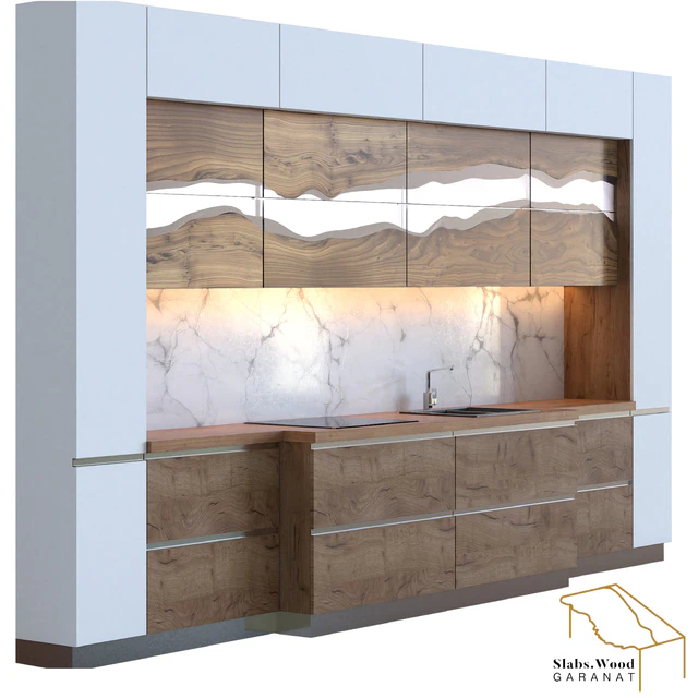 Кухня Slabs Wood Garanat — Скачать