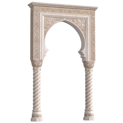 Arch in oriental style.Arabian arch.Moroccan arc.Arabic Door Portal.Entryway — Ver 1