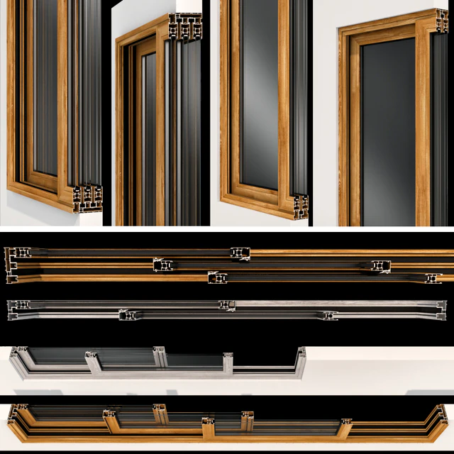 Sliding stained glass wooden doors — Descargar