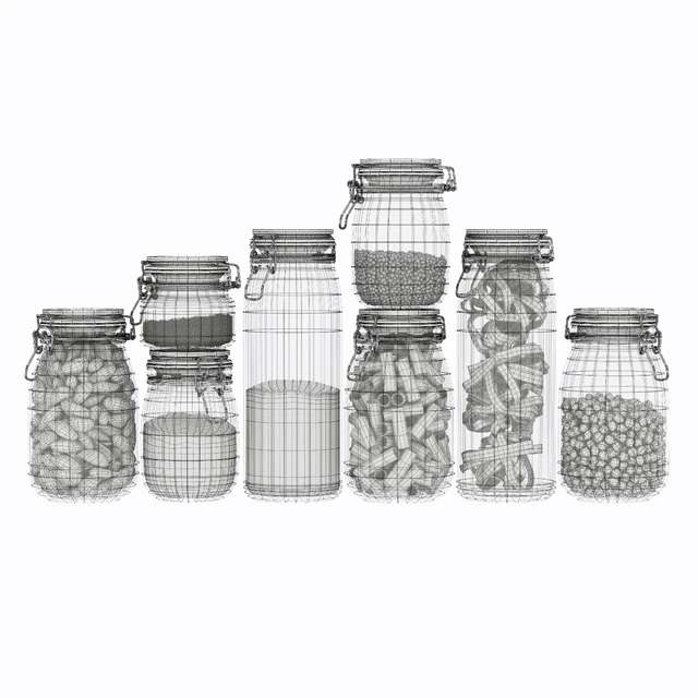 glass jar set — Descargar