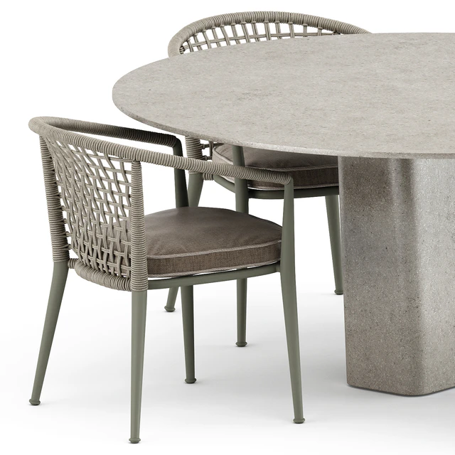 Erica 19 chair by bebitalia and Tao dining table by Tribu — Descargar