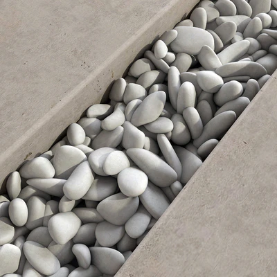 Paving long line plate pebble n1 / Paving long line plate with pebbles — Ver 2