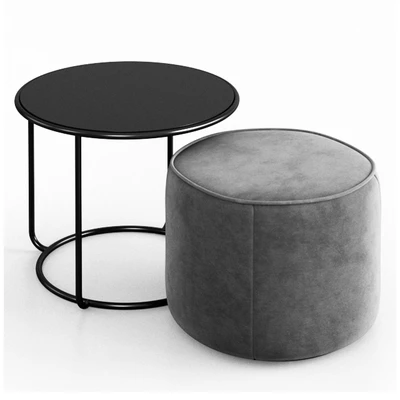 Tom pouf & side table — Ver 1