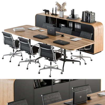 Meeting Table with office chair 07 — Вид 1