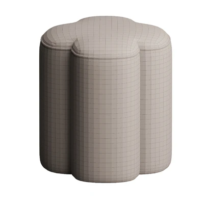 Quatrefoil ottoman — Ver 3