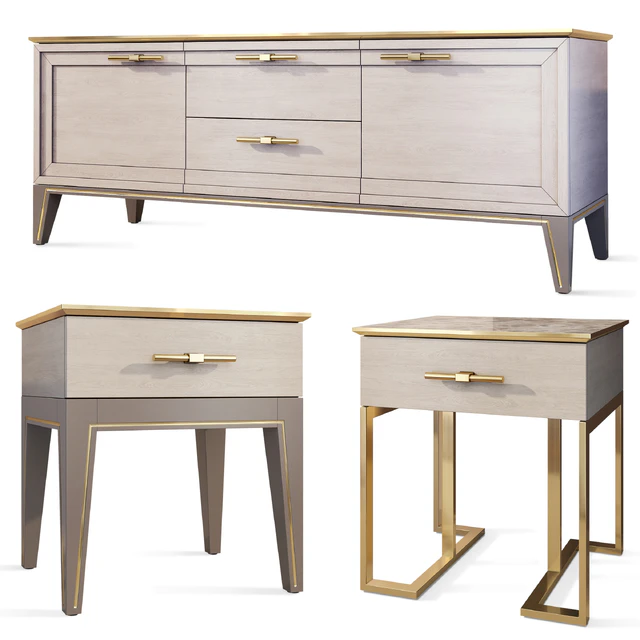 Chest of drawers and bedside table Palmari Dana — Descargar