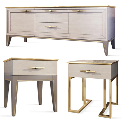 Chest of drawers and bedside table Palmari Dana — Ver 1