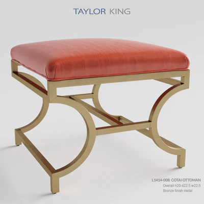 Taylor King L1414 OOB Cotai Ottoman — Скачать