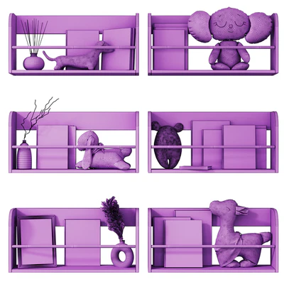 Furniture for children \ Полки в детскую 004 — Вид 4