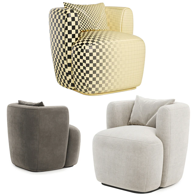 Fauteuil in bouclette Nidou armchair — Descargar