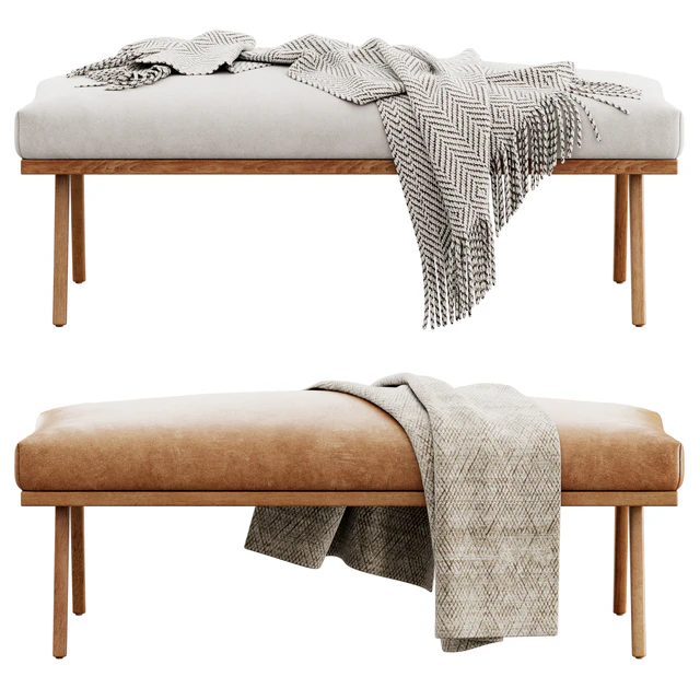 Cavett Wood Frame Bench Crate&Barrel — Скачать