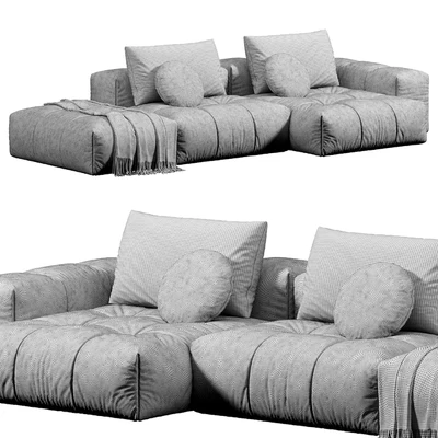 Modern Modular L-Shape Sofa by Litfad, диваны — Вид 4