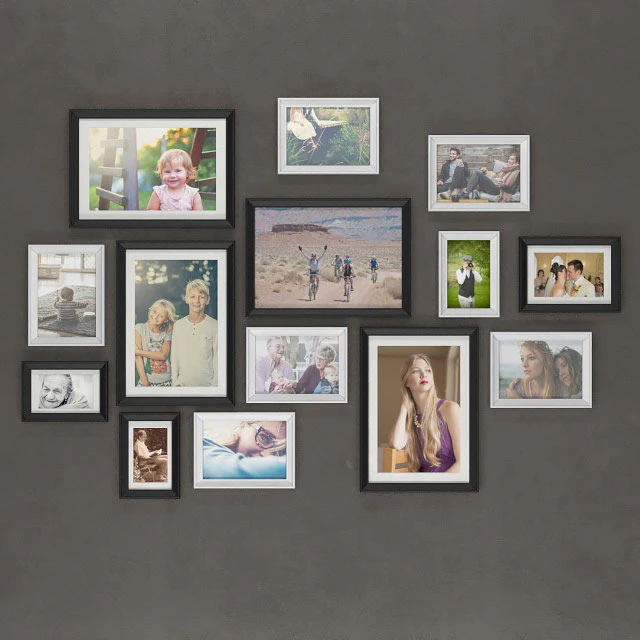 Set of frames IKEA KNOPPENG (OL Family photos) — Download