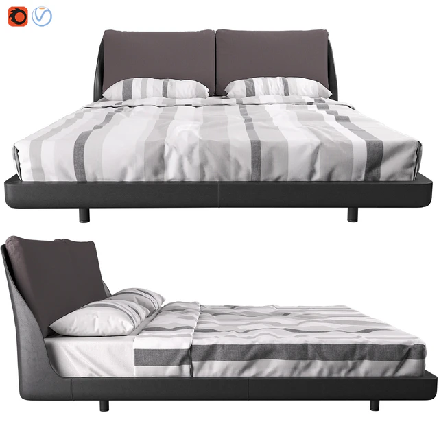 Makura Bed By Piero Lissoni — Скачать