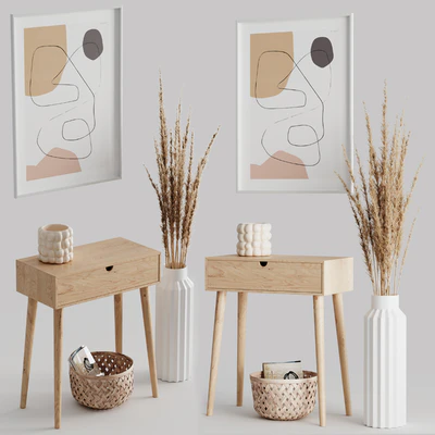 Decoration Set 04 pampas & Console — Вид 3
