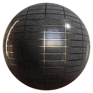 brass inlay marble tiles 002 — Descargar