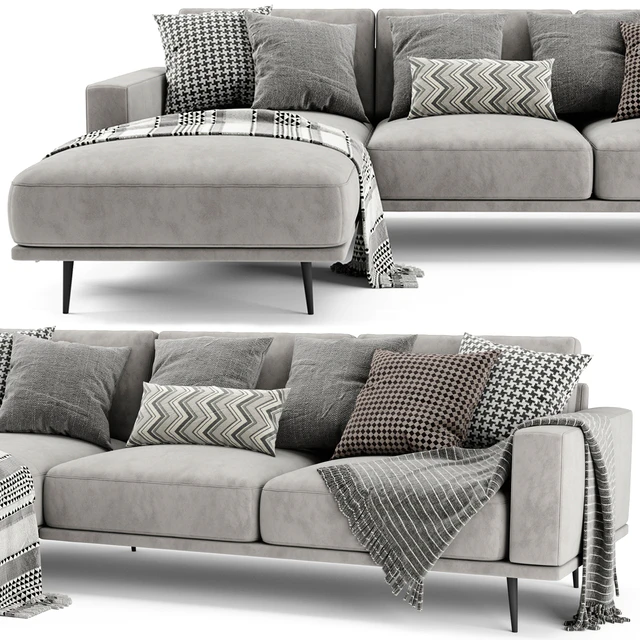 BoConcept Carlton Chaise Longue Sofa — Скачать