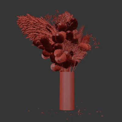 Dry flowers in modern vase 3 — Вид 3