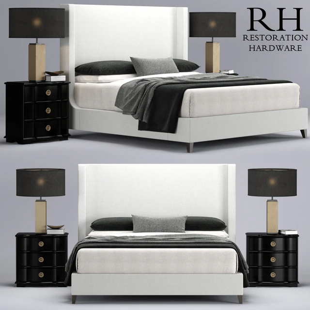 Restoration Hardware Grayson Sleigh bed — Скачать