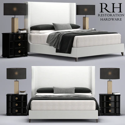 Restoration Hardware Grayson Sleigh bed — Вид 1