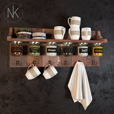 Shelf with spices — Ver 1