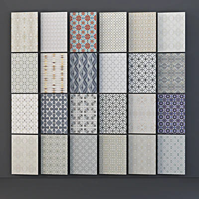 set of 23 seamless textures mosaic tile new ravenna — descargar