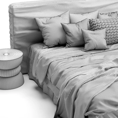 Zulu Upholstered Bed White — Вид 5