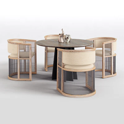 kaishi chair,shoreditch dining table — Вид 1