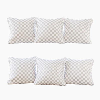 Набор подушек: черный бархат, шеврон и гусиная лапка (Pillows black velvet chevron and houndstooth) — Вид 2