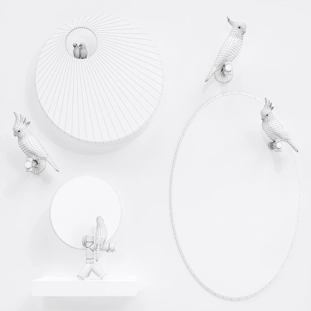 A set of mirrors "The Parrot Party" — Descargar