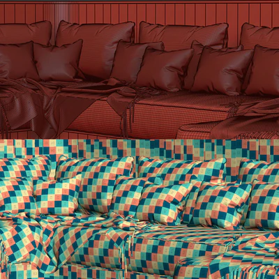 Emilia Large Restaurant sofa by Bpoint Design / Ресторанный деревянный диван — Вид 3