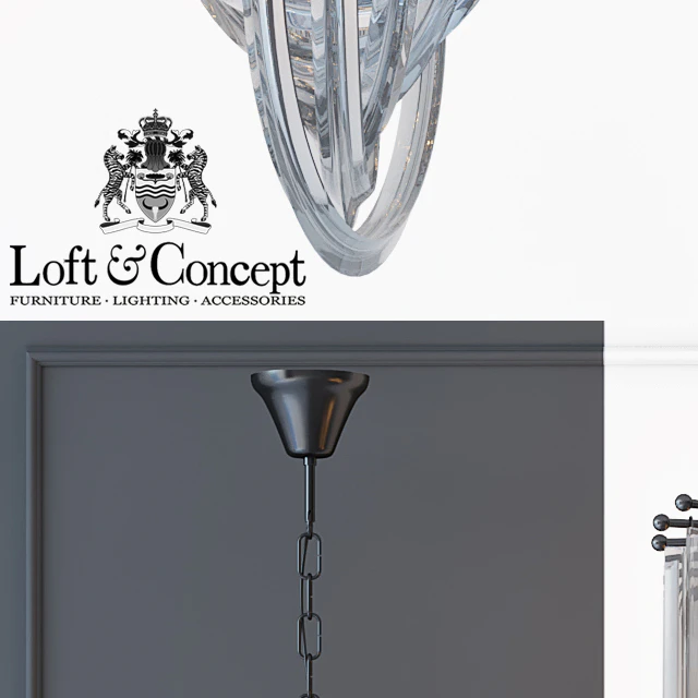 Люстра Retro Frozen Glass Chandelier 30 Champagne — Скачать