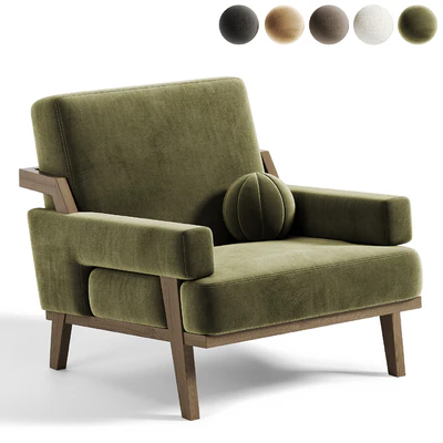 Cigar Ottoman Armchair — Ver 6