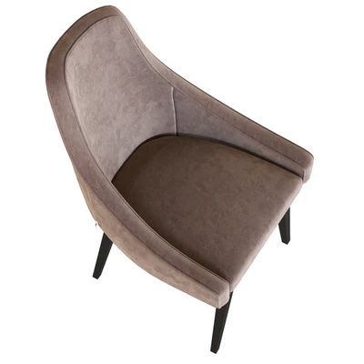 Chair Black Mode Velvet Gray — Ver 3