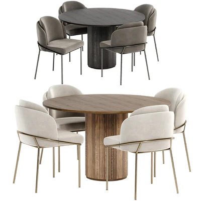 Angelo chairs with Palais Royal dining table — View 1