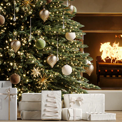 Christmas tree with fireplace 5 — Ver 4