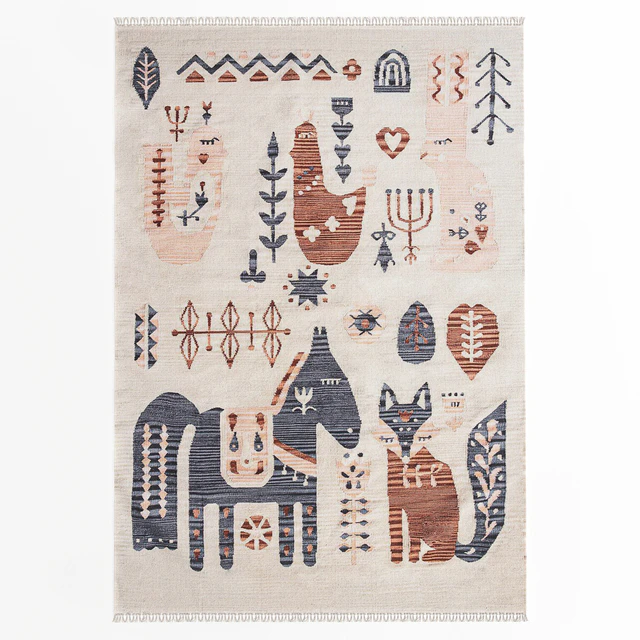 Индийский ковер из растительных волокон «ARCTIC KILIM» — Скачать