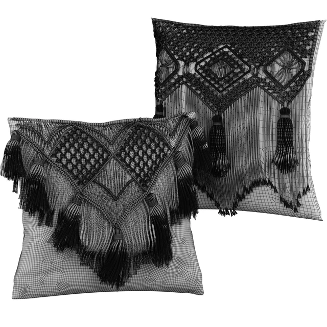 Macrame cushion — Descargar