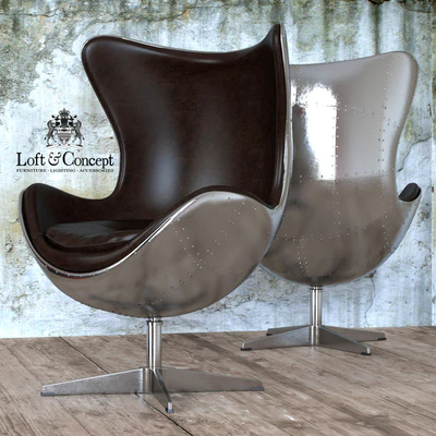 ARMCHAIR EGG AVIATOR DESIGNED BY ARNE JACOBSEN — Ver 3
