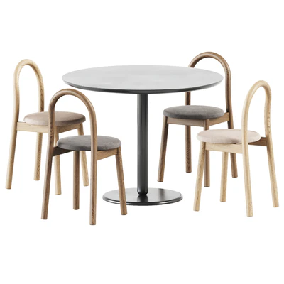 Balance Table by Calligaris and Bobby Upholstered Chair by DesignByThem — Вид 1