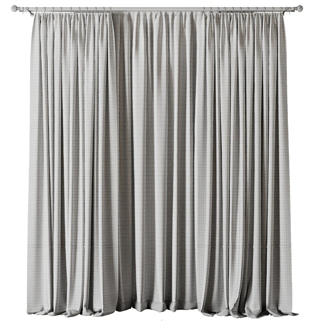 Curtain with rod 19 Green curtain HBH — Descargar