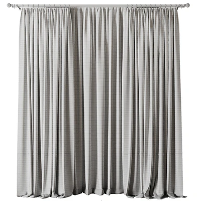 Curtain with rod 19 Green curtain HBH — Ver 4