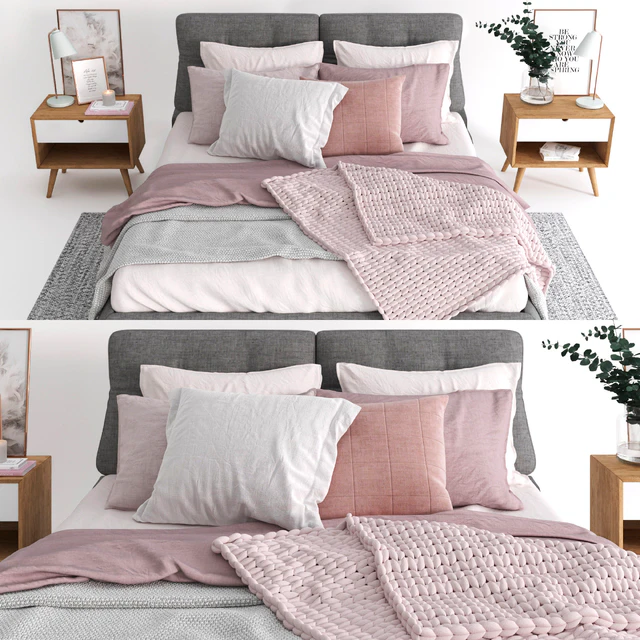 Scandinavian bedroom set 01 — Descargar