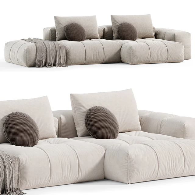 Modern Modular L-Shape Sofa by Litfad, диваны — Скачать