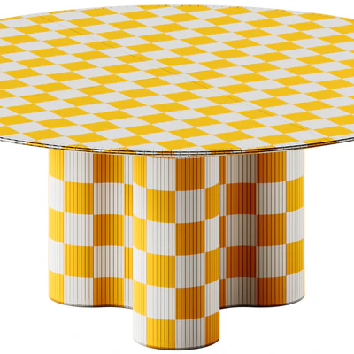 mg12 GIORGIA Round cement dining table — Ver 3