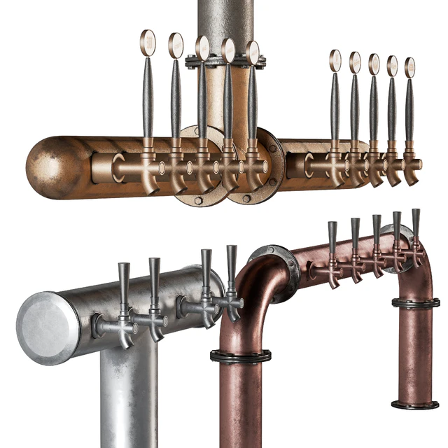 Beer towers in loft style — Descargar