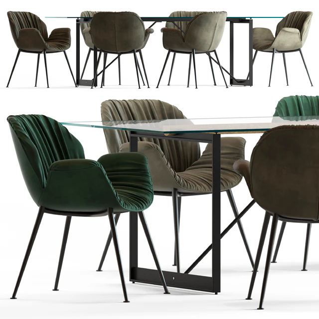 Globewest Abigail Armchair and Barnes Trestle Table — Descargar