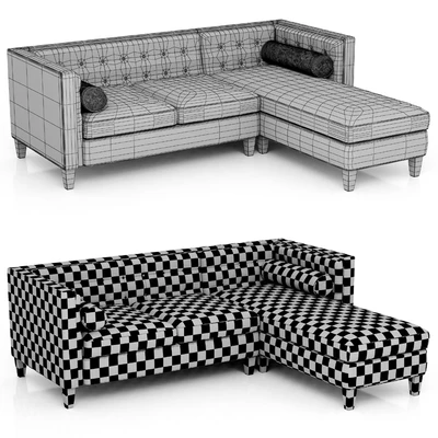 Dantone Home Sofa Poole corner right — Ver 2